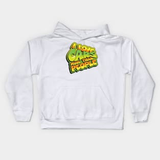 I Love Cars More Than People Kids Hoodie